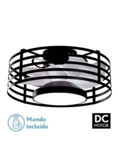 Ventilador 22W DC XALOC Negro 7ASPAS BLANCAS