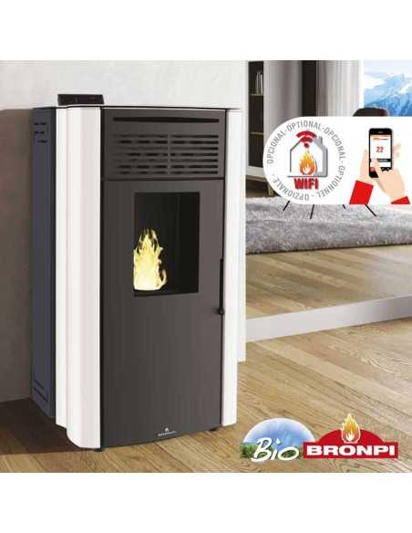 Estufa De Pellet BRONPI Coral- Nc 15 Kw Marf | Hogar Cahersa