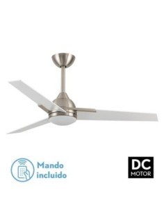Ventilador 22W DC ARGESTES NIQUEL 3 ASPAS BLANCAS