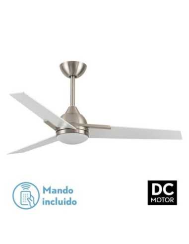 Ventilador 22W DC ARGESTES NIQUEL 3 ASPAS BLANCAS