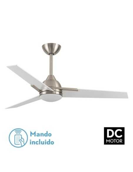Ventilador 22W DC ARGESTES NIQUEL 3 ASPAS BLANCAS