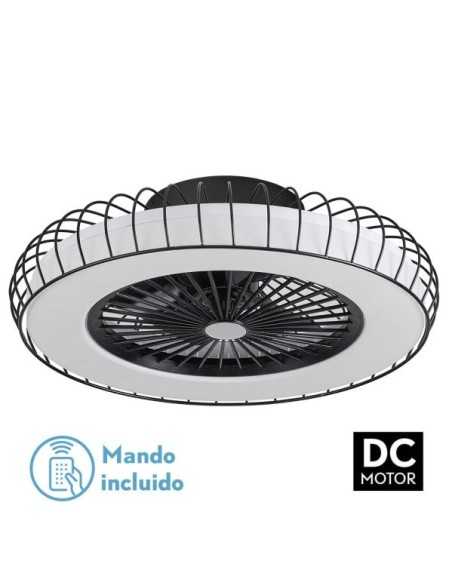 Ventilador 72W DC ALBONEZ Negro 5 ASPAS TRANSP.