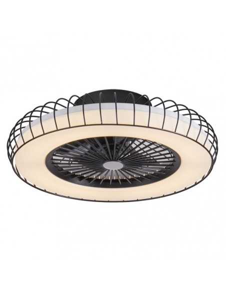 Ventilador 72W DC ALBONEZ Negro 5 ASPAS TRANSP.