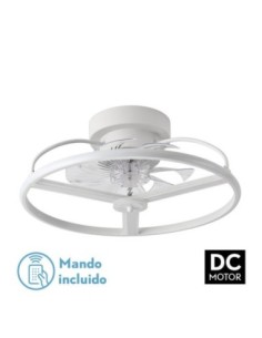 Ventilador 60W DC BORA Blanco 8 ASPAS TRANSP.