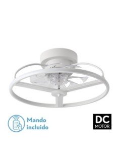 Ventilador 60W DC BORA Blanco 8 ASPAS TRANSP.
