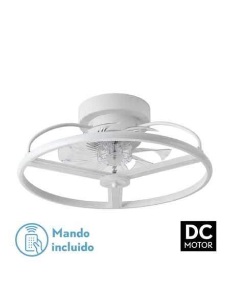 Ventilador 60W DC BORA Blanco 8 ASPAS TRANSP.