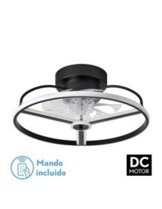 Ventilador 60W DC BORA Negro 8 ASPAS TRANSP.