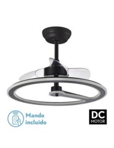 Ventilador 110W DC CHOM Negro 3 ASPAS TRANSP.
