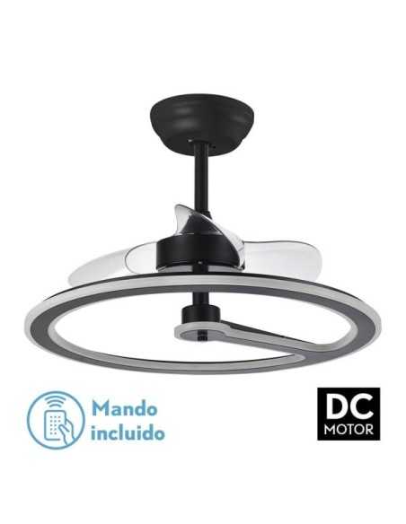 Ventilador 110W DC CHOM Negro 3 ASPAS TRANSP.
