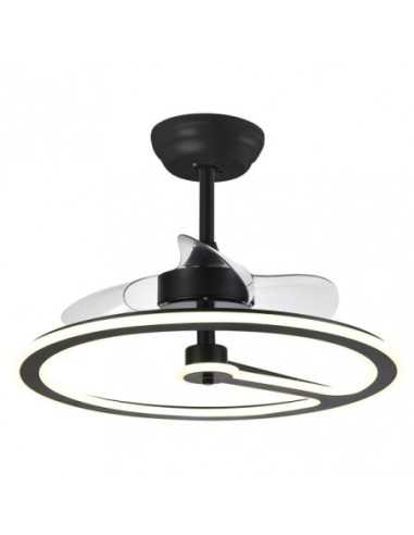 Ventilador 110W DC CHOM Negro 3 ASPAS TRANSP.