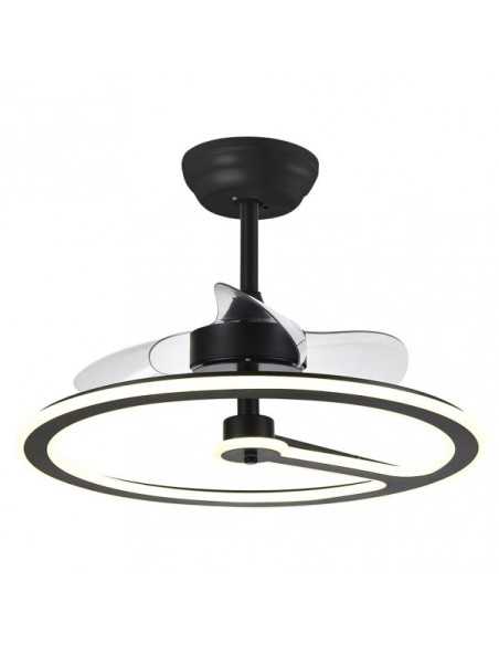 Ventilador 110W DC CHOM Negro 3 ASPAS TRANSP.