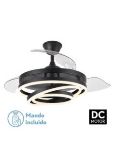 Ventilador 72W DC KAI Negro 3 ASPAS TRANSP. 6VEL.