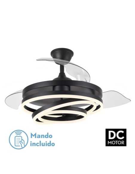 Ventilador 72W DC KAI Negro 3 ASPAS TRANSP. 6VEL.