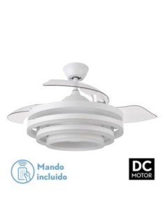 Ventilador 72W DC KAI Blanco 3 ASPAS TRANSP.