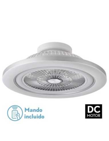 Ventilador 72W DC MATO NIQUEL 5ASPAS TRANSP.