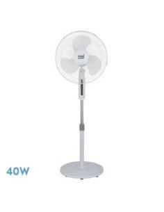 Ventilador de Pie ETESIO Blanco 3 VELOCIDES 40W