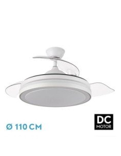 Ventilador DC ESPARTA 72W 6120LM Blanco 3 ASPAS