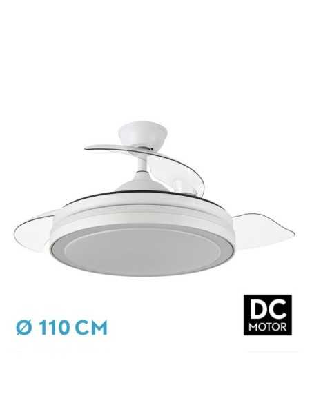 Ventilador DC ESPARTA 72W 6120LM Blanco 3 ASPAS