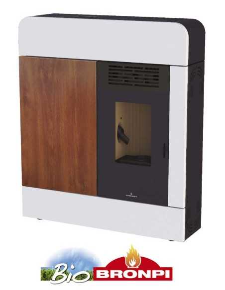 Estufa De Pellet BRONPI Dora 11kw Extraplana | Hogar Cahersa