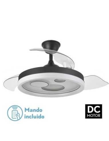 Ventilador DC TURIA 72W 6120LM Negro/Blanco 3