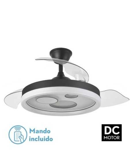 Ventilador DC TURIA 72W 6120LM Negro/Blanco 3