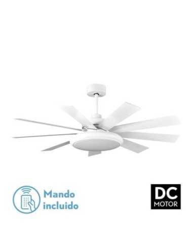 Ventilador DC PIREO 36W Blanco 9 ASPAS BLANCA/Haya