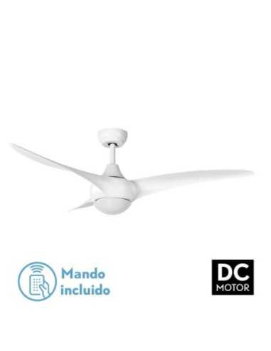 Ventilador DC CANEA 24W Blanco 3 ASPAS 6 VELOCIDADES