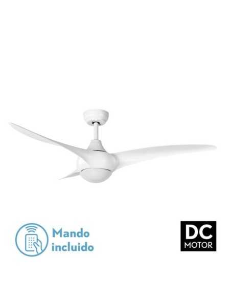 Ventilador DC CANEA 24W Blanco 3 ASPAS 6 VELOCIDADES