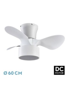 Ventilador DC 24W KOS Blanco 3 ASPAS 60D 6 VEL.