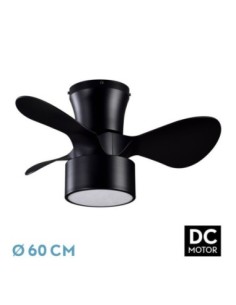 Ventilador DC 24W KOS Negro 3 ASPAS 60D 6 VEL.