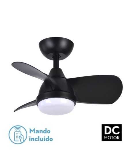 Ventilador DC 24W PIRDO Negro 3 ASPAS 60D 2400LM