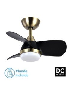 Ventilador DC 24W PIRDO CUERO/Negro 3 ASPAS 60D