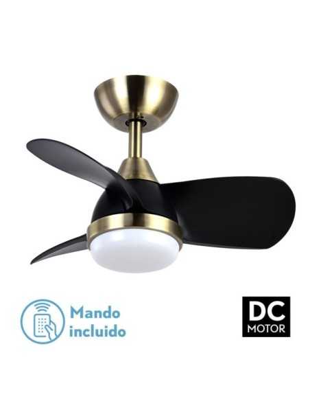 Ventilador DC 24W PIRDO CUERO/Negro 3 ASPAS 60D