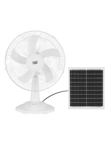 Ventilador DC SOBREMESA SOLAR ABANICO Blanco