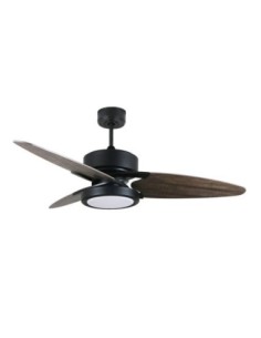 Ventilador DC CROSS 30W Negro 3 ASPAS Gris/ROBLE 2