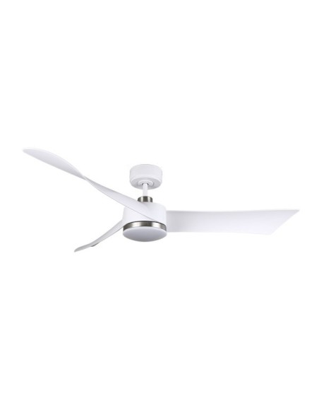 Ventilador DC TEMPEL 26W Blanco/NIQUEL 3 ASPAS