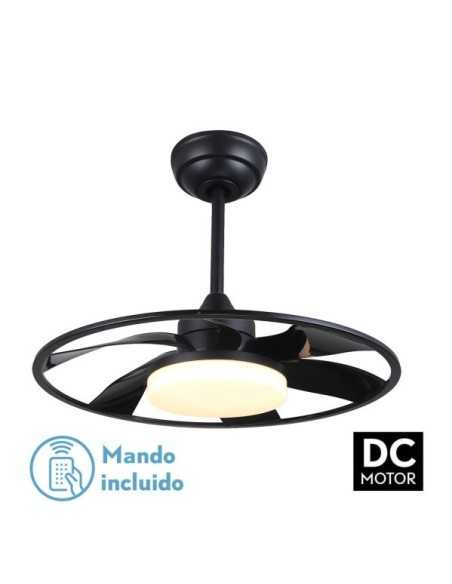 Ventilador DC CELSIUS 26W Negro 6 ASPAS 55D 2950LM