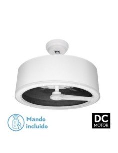 Ventilador DC TATIANA 110W Blanco/MAD.NEGRA 3