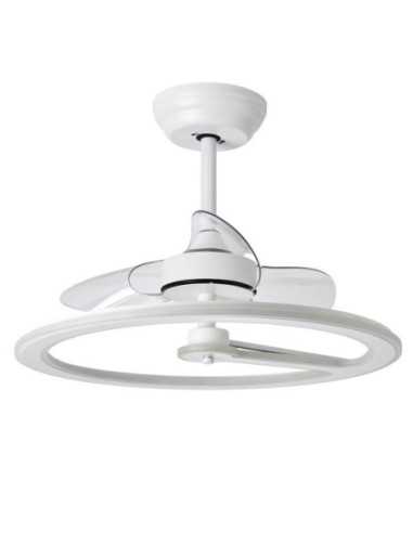 Ventilador DC TATIANA 110W Blanco/OXIDO 3 ASPAS