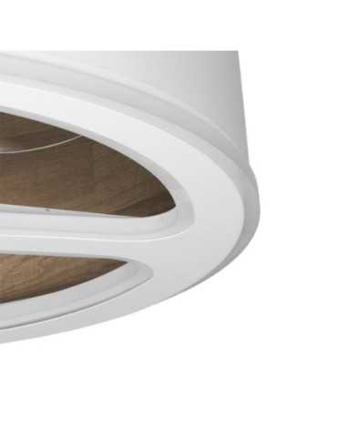 Ventilador DC TATIANA 110W Blanco/MAD.OSCURA
