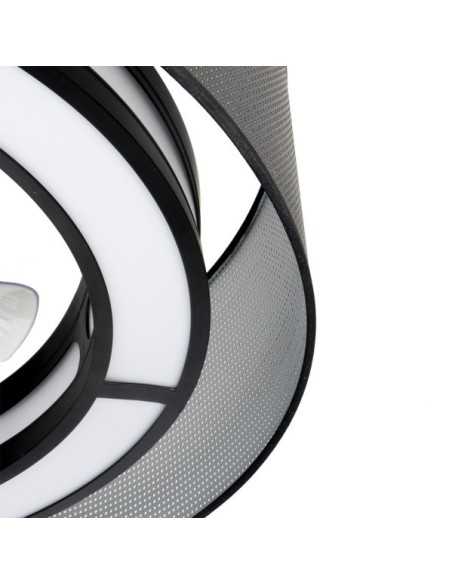 Ventilador DC 58W ANASTASIA Negro/PLATA 8 ASPAS