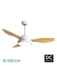 Ventilador DC HayaTE 48W 4080LM Blanco/Haya 3