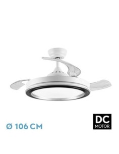 Ventilador DC PICOLO 72W 6226LM Blanco/Negro