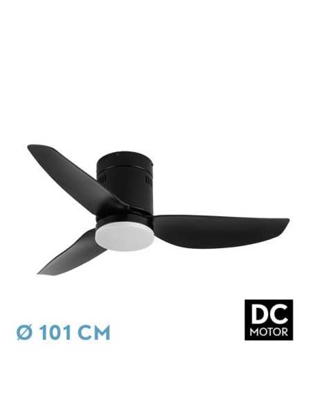 Ventilador DC BORAX 20W Negro 3ASPAS 6VEL 3000-4000-6500K