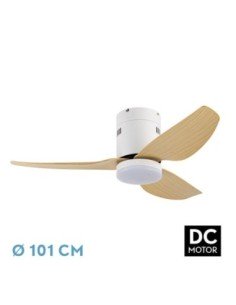 Ventilador DC BORAX 20W Blanco 3ASPAS Haya 6VELOCIDADES