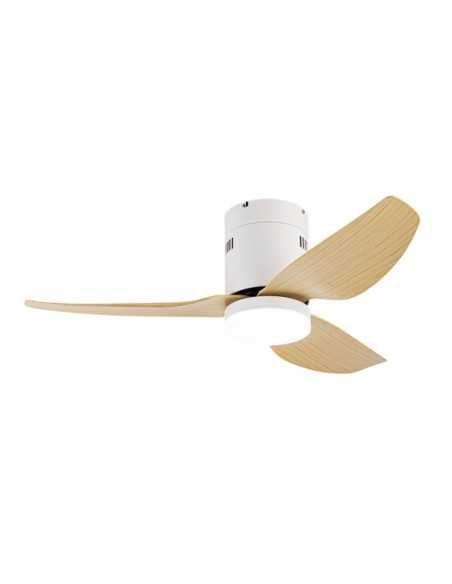 Ventilador DC BORAX 20W Blanco 3ASPAS Haya 6VELOCIDADES