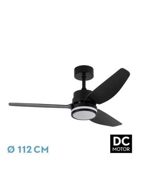 Ventilador DC JARAMA 20W Negro 3ASP.6VELOCIDADES