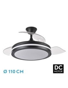 Ventilador de Techo DC ESPARTA 72W 6120LM Negro 110D 3 Aspas 2
