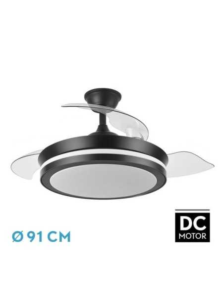 Ventilador DC ESPARTA Negro 72W 6120LM 91D 3ASP.D