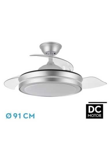 Ventilador DC ESPARTA PLATA 72W 6120LM 91D 3ASP.D